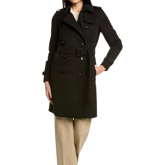 Burberry trench coat w/ check interior NWT - Picture 2 of 4